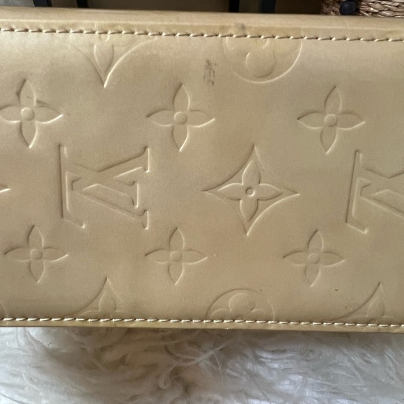 Authentic Louis Vuitton Vernis Columbus Shoulder Tote Bag Beige Vintage - Picture 14 of 15